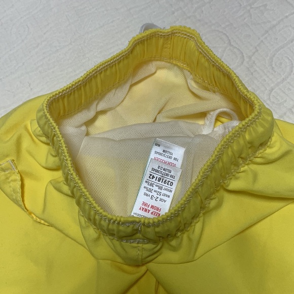 2-3T (4/$20) Bright Yellow Swim Trunks by M&S - Picture 13 of 14